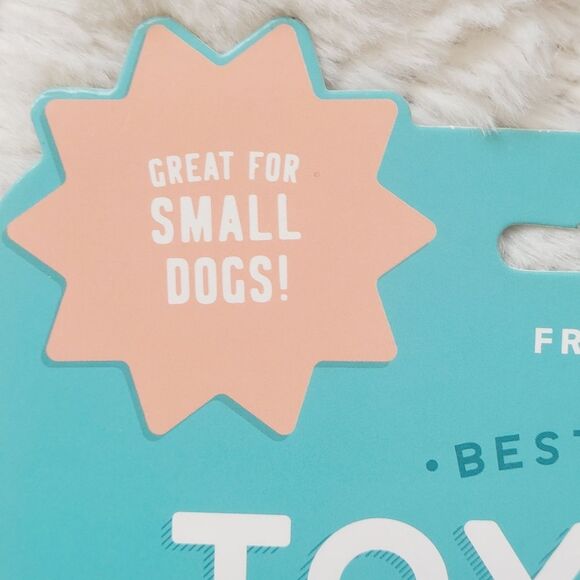 Fringe 3 Piece Mini Dog Toy Feeling Bubbly Plush Champagne Squeaker Crinkle New - Picture 3 of 10